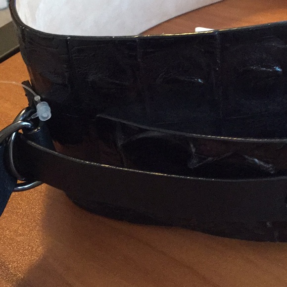 Pernice' Croc Embossed Leather Belt - Picture 2 of 8
